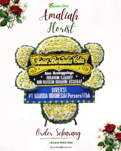 Papan Bunga Duka di Loji