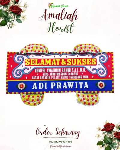 Karangan Bunga Ucapan Selamat di Loji